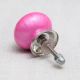 Solid Dark Neon Pink Ceramic Drawer Knob